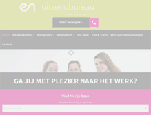 Tablet Screenshot of enuitzendbureau.nl